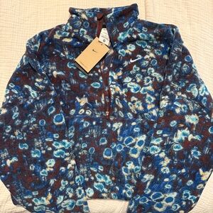 Nike Blue and Brown Patterned Casual Shirt